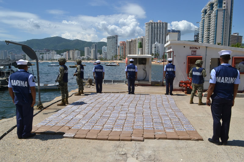Semar asegura 700 kg de coca en Guerrero